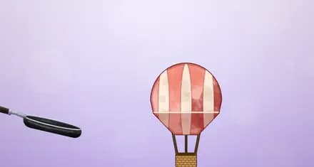 Level 27 of Weird Sausage Flop: Hot-Air Balloon